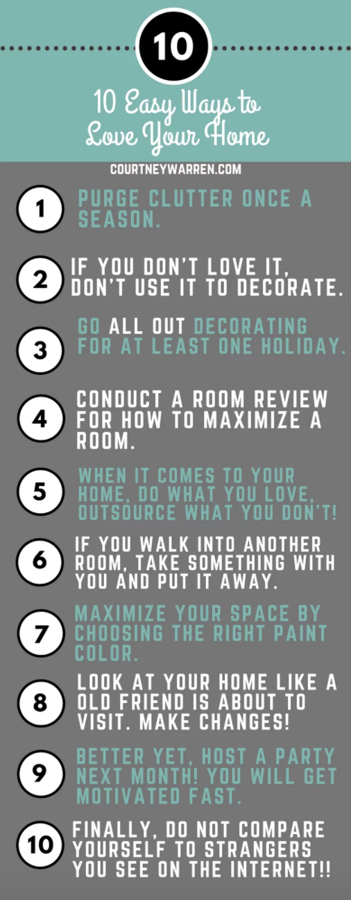 10 Easy Ways to Love your Home