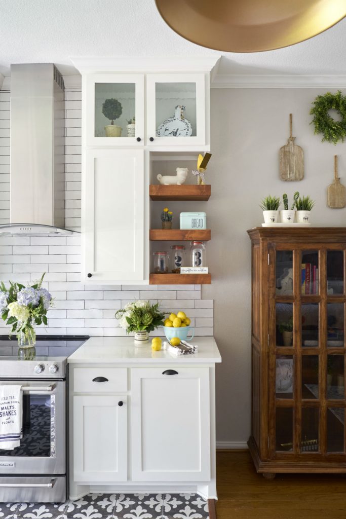 white updated kitchen