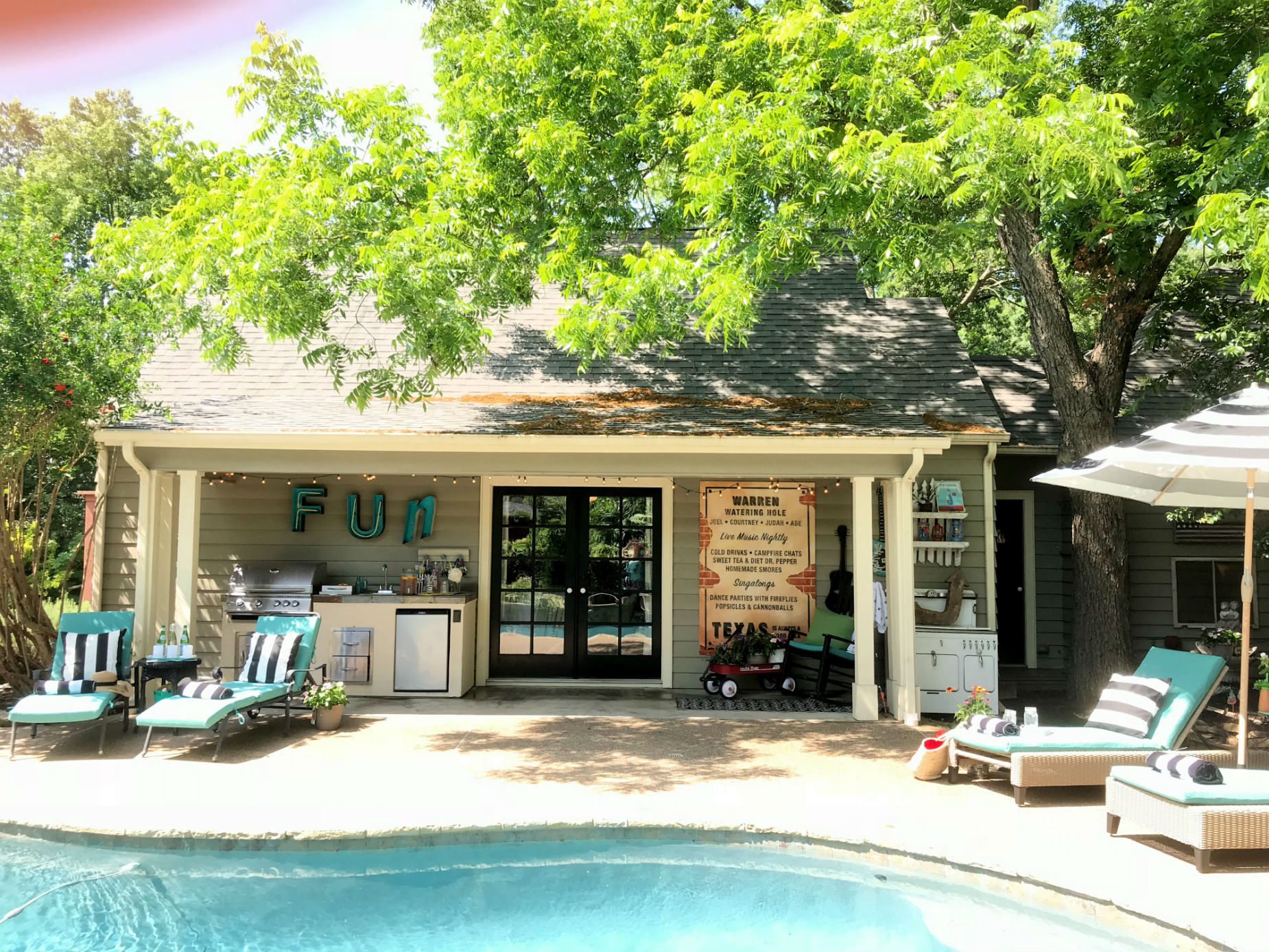 Creating an Beautiful Outdoor Oasis on a Budget Courtney Warren Home