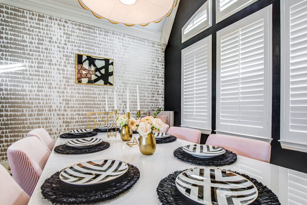 black and white interiors