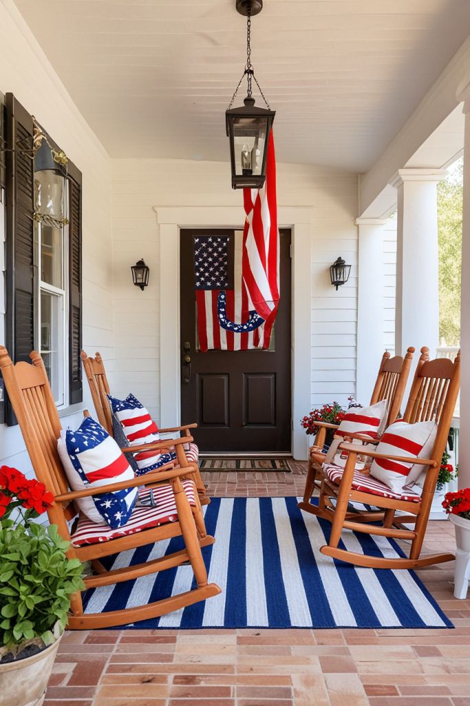 July 4th porch pillows 