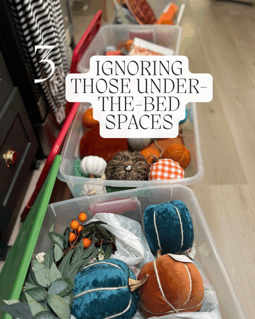 Storage Mistake #3: Ignoring Those Under-the-Bed Spaces