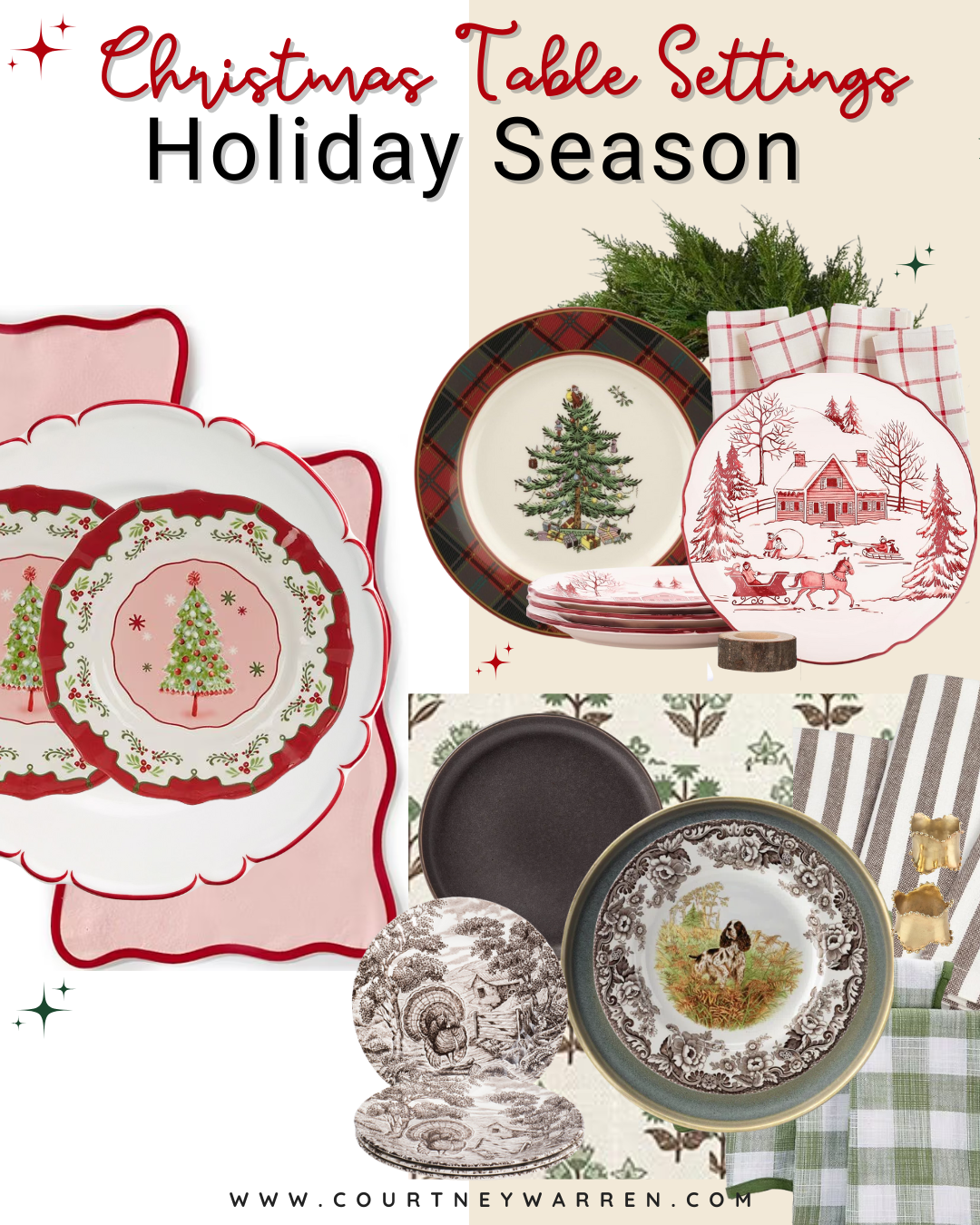 3 Christmas Table Settings to Try This Holiday Season