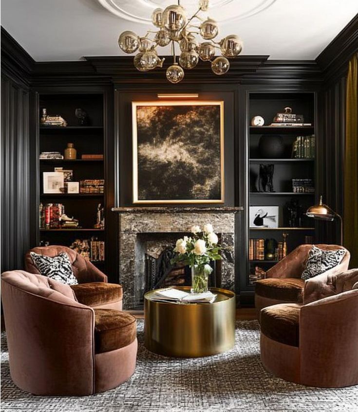 moody living room design 2026