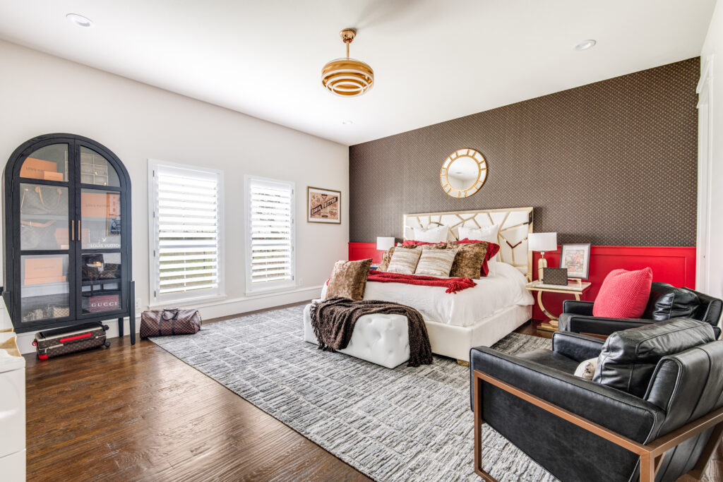 Glam Louis Vuitton Guest Room