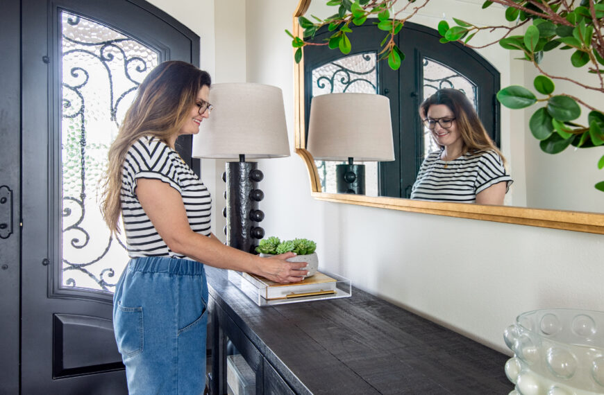 How to Create a Jaw Dropping Entry in Rustic New Construction