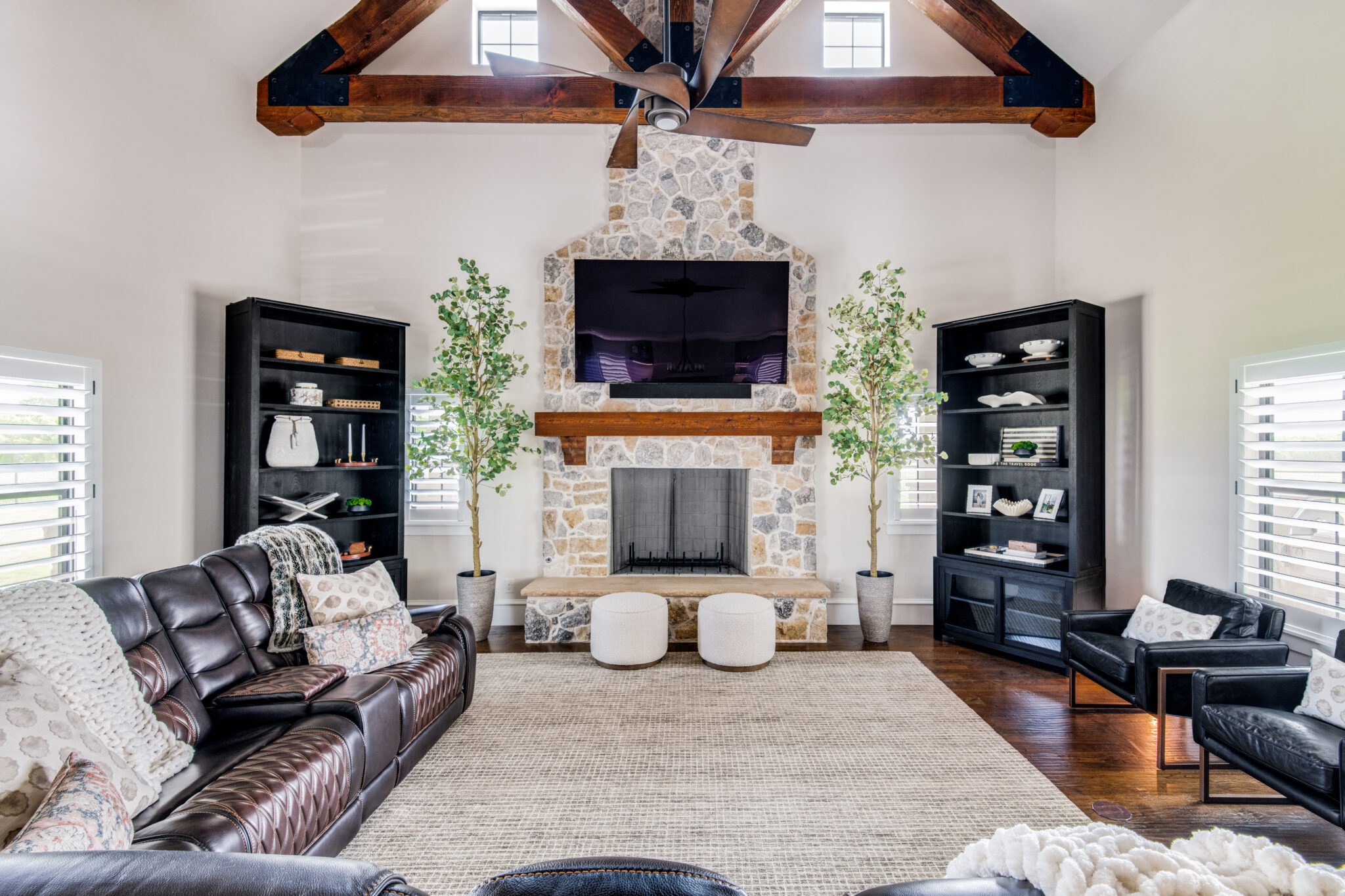 How to Create a Rustic Living Room with New Build Character